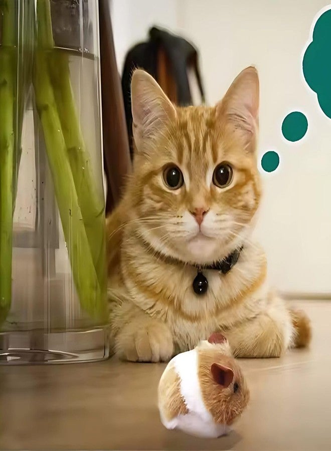 PET FUN Wind-Up Mouse Toy with Twirling Tail for Cats & Kittens | Plush Interactive Play|Pack of 2 - Image 5